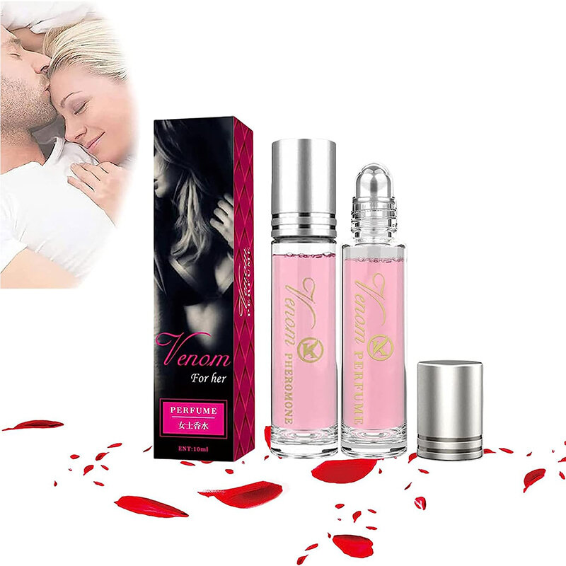 Perfume de feromona para homens e mulheres, duradouro e adesivo, Personal Roll On, fragrância Colônia, atrair homens