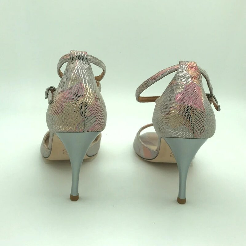 Zapatos de baile de Tango Argentina cómodos, zapatos de fiesta, zapatos de boda, T6282PCL suela de cuero, tacón de 7,5 cm y 9cm, envío gratis, nuevo