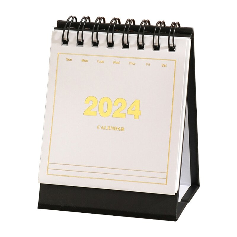 2024 Mini Bureaukalender Maand Verwijzingen 07/2023 tot 12/2024 Staande Bureaukalender Planner voor Kantoor School