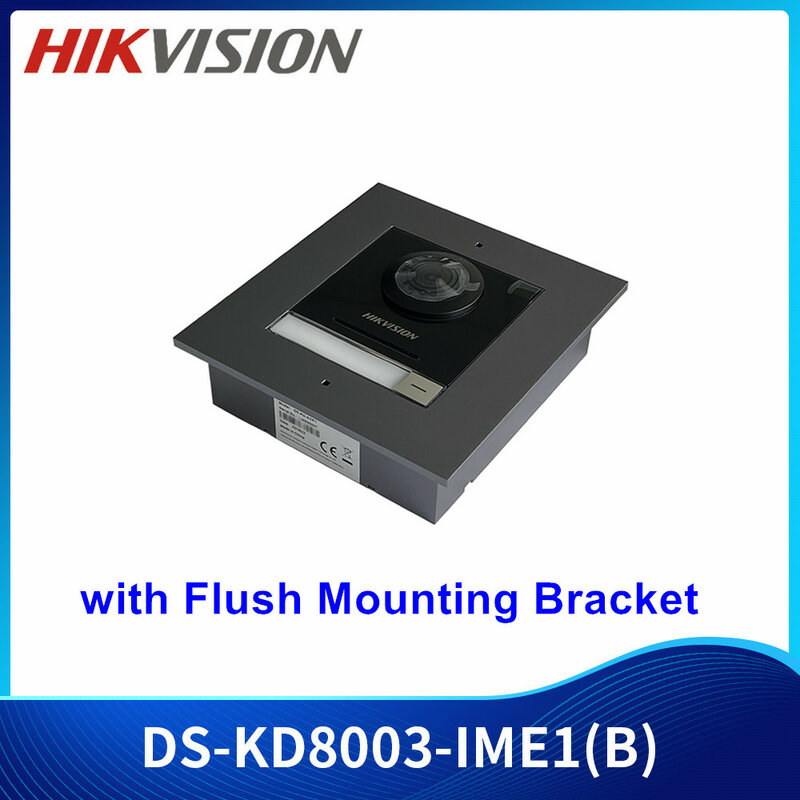 Hik-DS-KD8003-IME1(B) 2MP IP السكنية الفيديو الداخلي للمنزل وحدة الجرس ، محطة الباب مع دافق تصاعد قوس