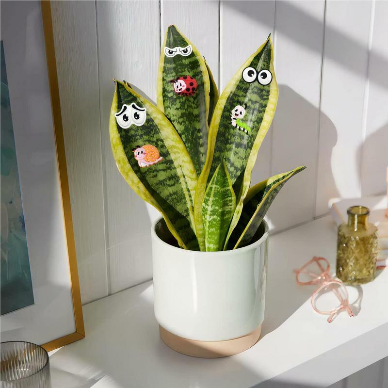 마그네틱 식물 매력 안전한 화분 식물 만화 자석, 재미있는 식물 눈 자석, 실내 야외 사용 식물 애호가 선물