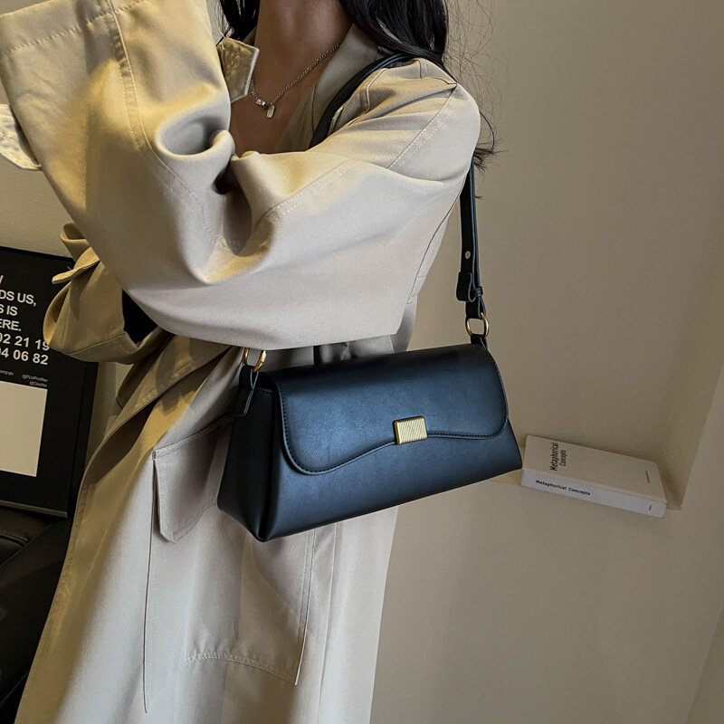 Bolsas e bolsas simples para mulheres, bolsas crossbody, bolsa designer de luxo, nova moda, 2024
