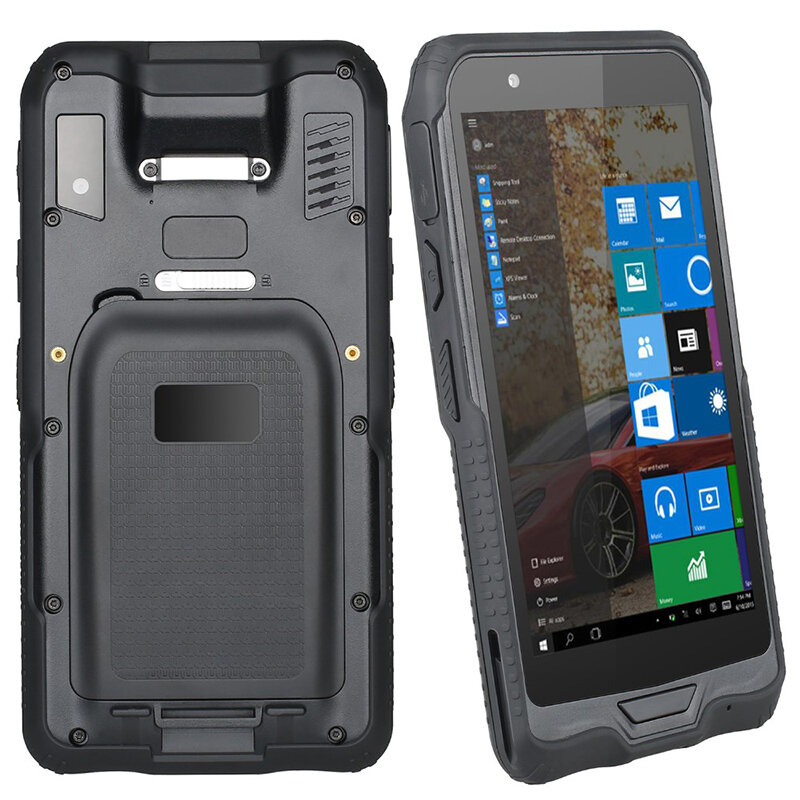 Windows 10 Handheld PDA Terminal Portable Data 2D QR Barcode Scanner WIFI  Bluetooth 4G 4G RAM 128G ROM