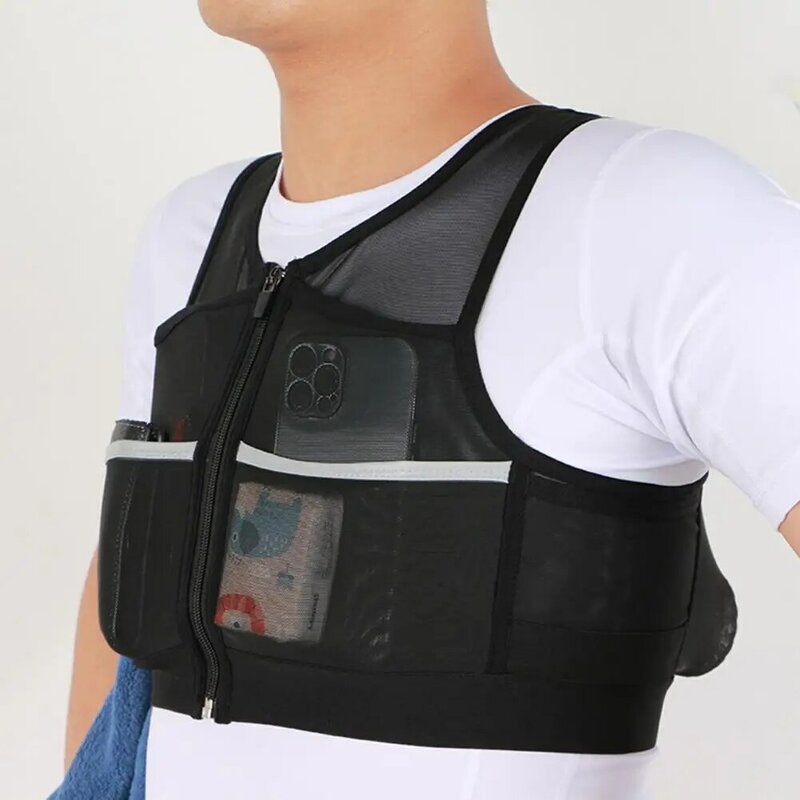 Running Vest Bag Large Capacity Breathable Reflective Running Vest Men Women Ultralight Jogging Vest Bag For  Sport