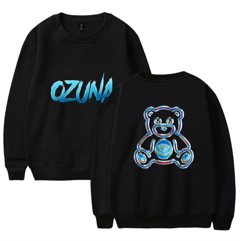 Ozuna nadruk niedźwiedzia bluza z okrągłym wycięciem z długim rękawem dla mężczyzn/kobiet Unisex moda zimowa z kapturem Cosplay Streetwear