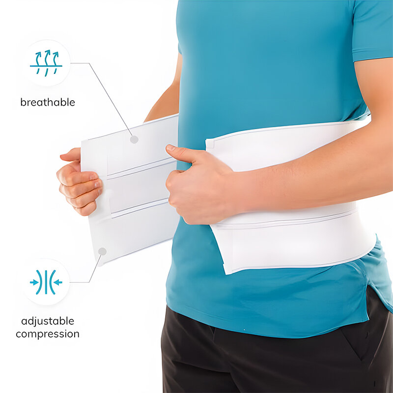 TUNIWaist-Bande de soutien du ventre pour hommes et femmes, taille plus, bariatrique, postopératoire, compression ronde