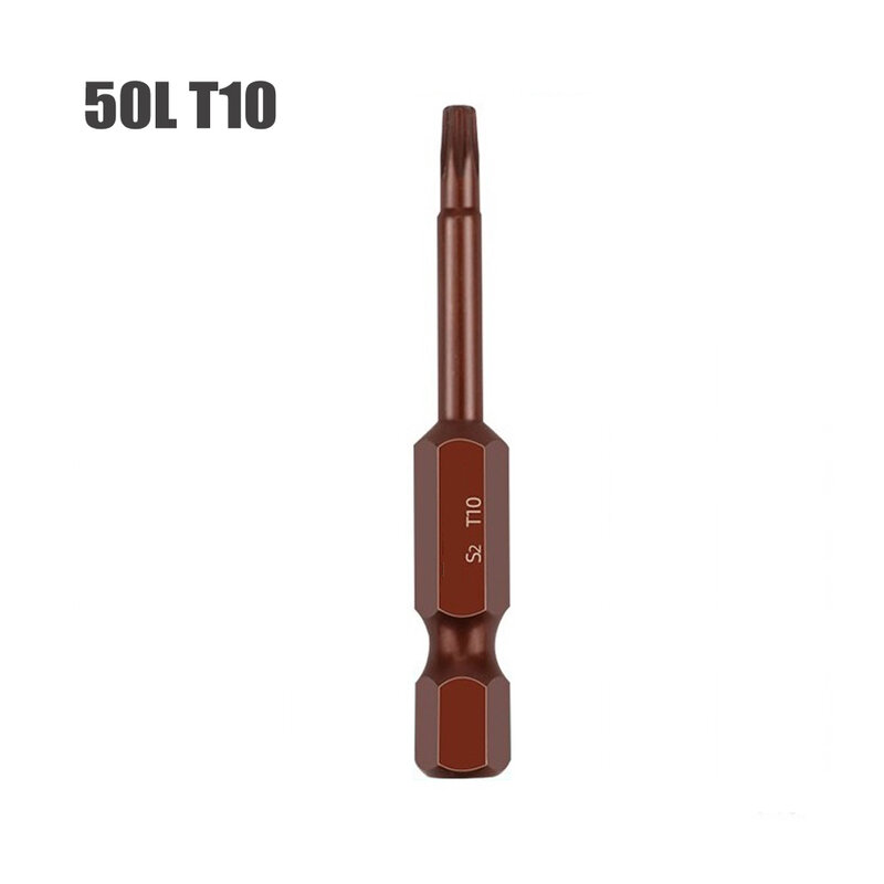 Durable Brand New Screwdriver Bit Hand Tool For DIY For Electric Drill 50mm Alloy Steel Anti-rust Bronze Hex Shank