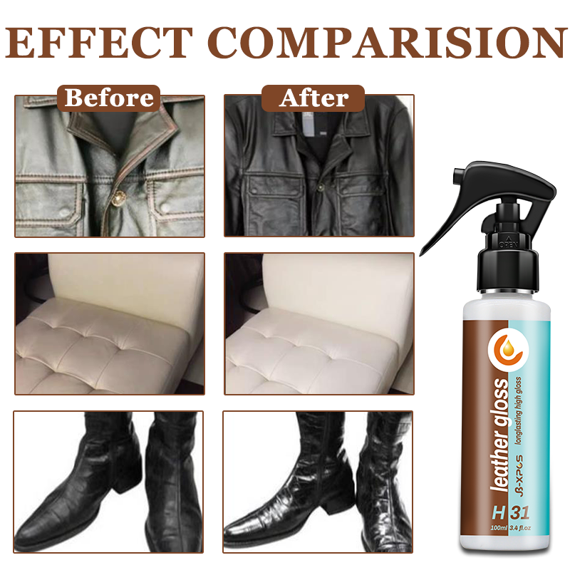 Balsamo in pelle riparazione in pelle lucida lucidatura impermeabile per la cura per vestiti in pelle mobili interni Auto scarpe borse H31