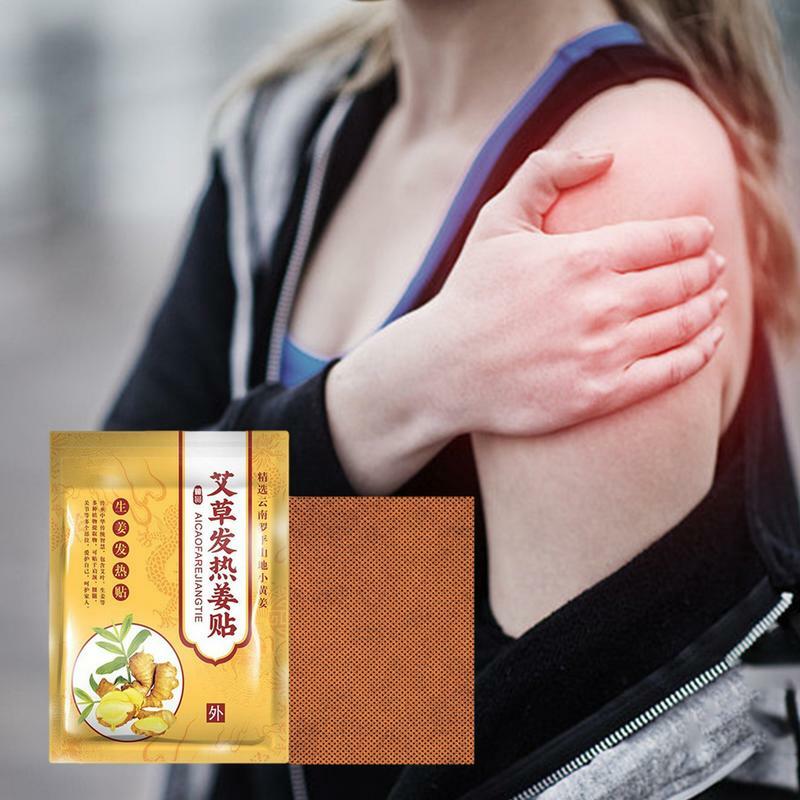 50/100pcs Ginger Patch Self-Heating Natural Plant Extracts Heat Compresses To Relieve Discomfort Improve Fatigue Lower Back