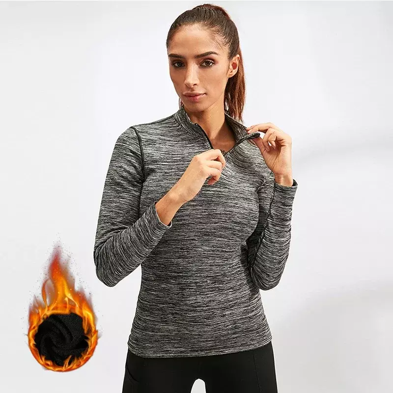 Ladies Velvet Thermal Underwear High-Collar Thermo Shirt For Women Lingerie Warm Top Shirts Winter Pajamas Thermal Clothing 2XL