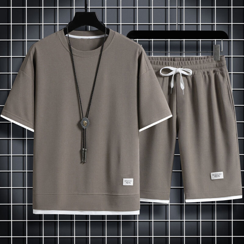 Brand New High Quality Long Lasting Shirt Set Sports Suit Casual Comfortable Fashion Male Men Shorts Soft Stylish