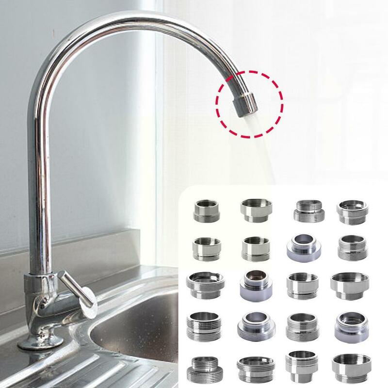 Adaptateur de robinet en laiton, connecteur d'aérateur de robinet, accessoires d'économie d'eau, Joint de cuisine, salle de bains, filetage matériel O3Q8