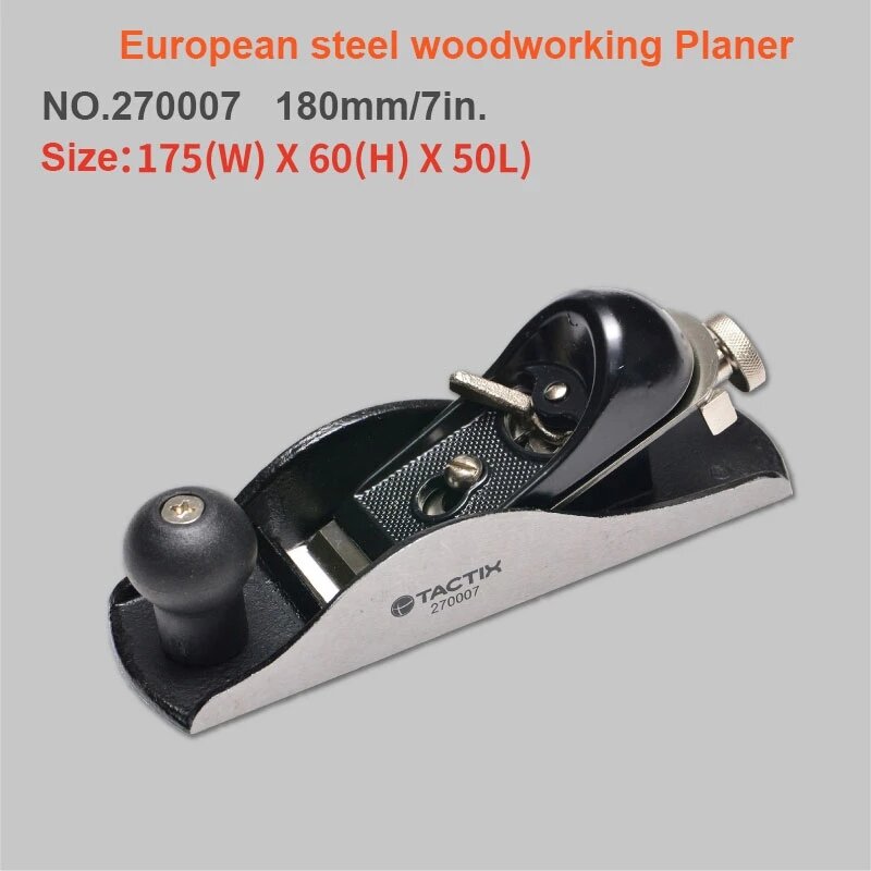 Cepillo de madera manual de acero al carbono europeo, 90/180mm, fácil de operar, hoja de acero de aleación T10, herramientas de carpintería para carpintero