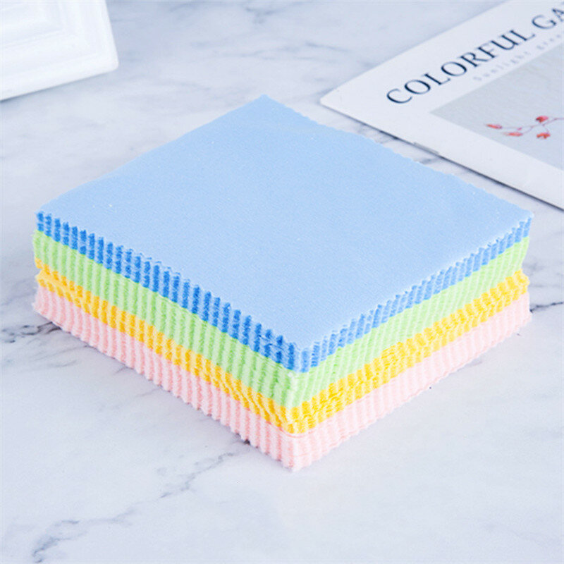 14.5x17cm Microfiber Glasses Cloth Computer Phone Screen Camera Lens Cleaning Piano Box Scrubbing Tools Individually Wrapped