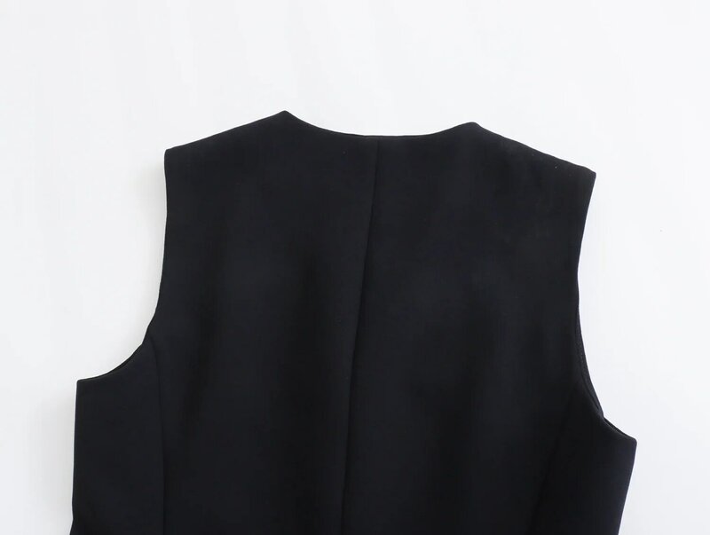 Женский укороченный топ на тонких бретельках, винтажный Топ на пуговицах с открытой спиной, 2024