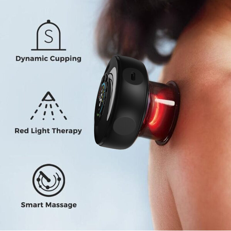 Inteligentny masaż pogłębianie meridianów akumulatorowe urządzenie do stawiania baniek elektryczne bańki domowe i skrobanie bańki na czerwonym świetle