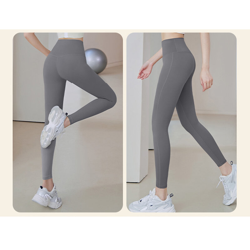 TUNIControl-Pantalon de yoga taille haute pour femme, legging de sport, collants d'entraînement Runfight, coussinets de fitness