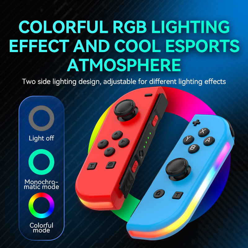 Nintendo Switch OLED Gaming Controller Acessórios, Gamepad, 2 Motor de vibração, giroscópio de 6 eixos, Bluetooth 5.2