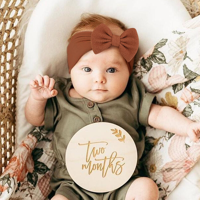 1pc Stirnband Nylon Kleinkinder Kleinkinder elastisches Haarband für Neugeborene Prinzessin Bowknot niedlichen Baby Haarschmuck Großhandel