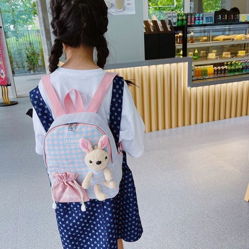 Nylonowy tornister dla dzieci Prezenty w kratę Wielokolorowy plecak do przedszkola Śliczna torba na ramię