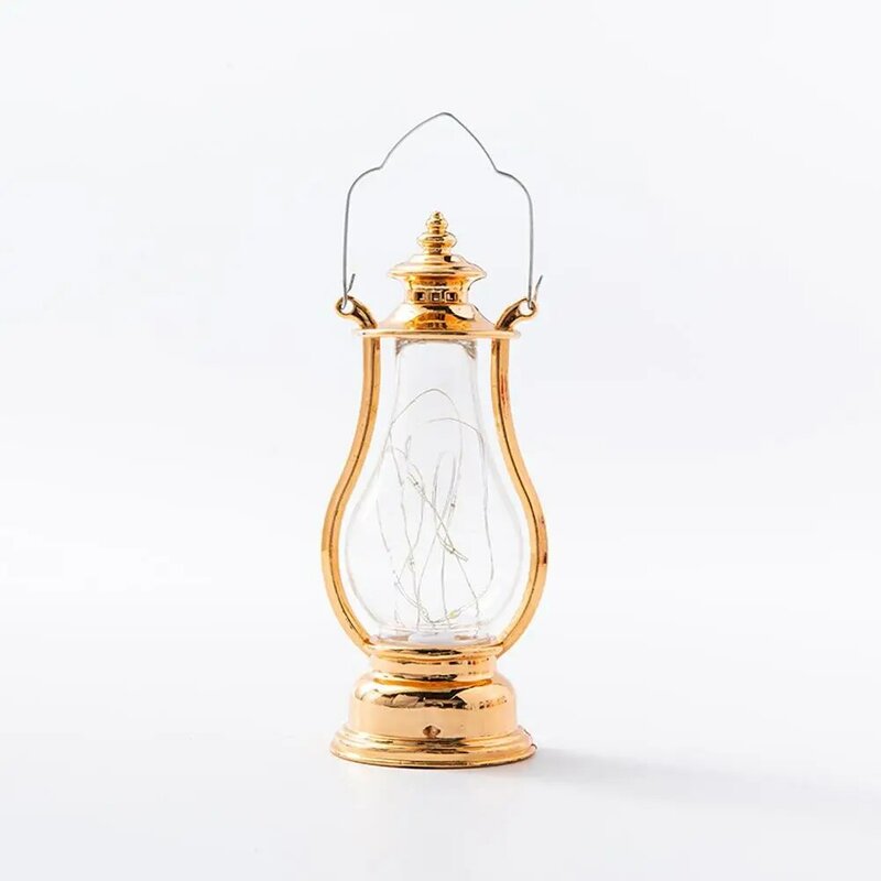 Yfashion Retro LED Öllampe Wein Topf geformte Kupferdraht Lichterkette tragbare Nachtlichter Ornament für Schlafzimmer Dekoration