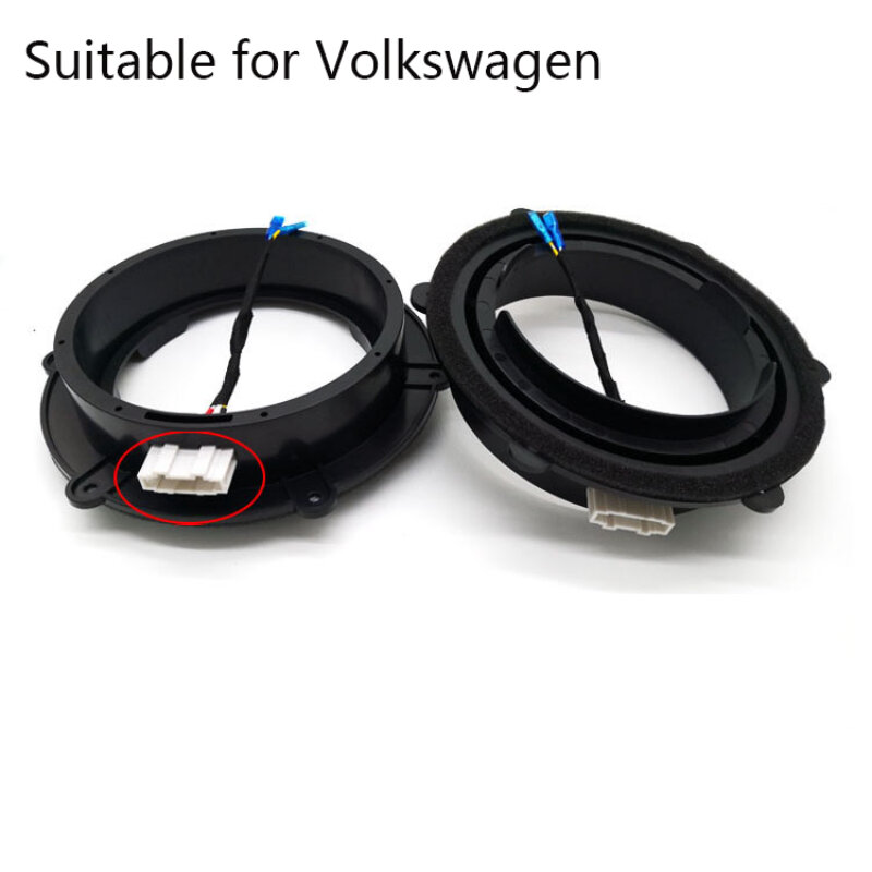 1 Pasang Adaptor Speaker Mobil untuk Volkswagen Magotan Sagitar Tiguan Skoda Octavia Audio Mount 6.5 8 Inci Spesial dengan Plug Lossless