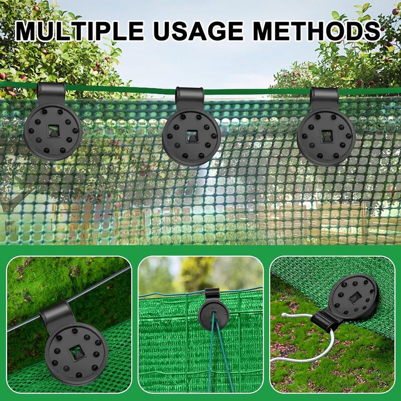 10Pcs Shade Cloth Clip Shade Fabric Clamps Grommets For Net Mesh Cover Sunblock Fabric In Garden Backyard