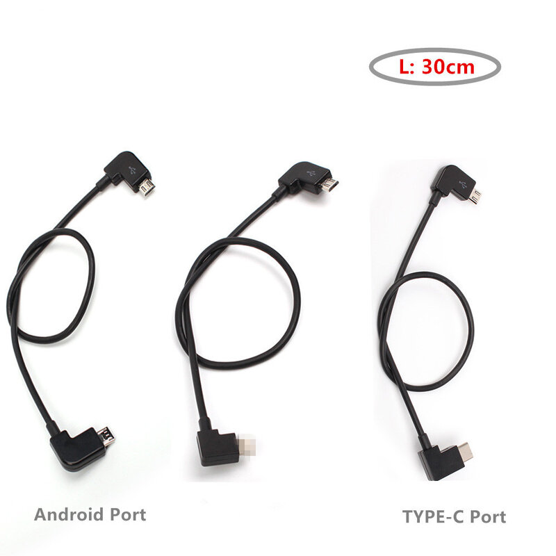 Cable de datos de Control remoto con Micro puertos, Cable de teléfono y tableta, línea para DJI Mavic Mini / mini SE / Air / Pro 1/ Spark /mavic 2 Pro y Zoom
