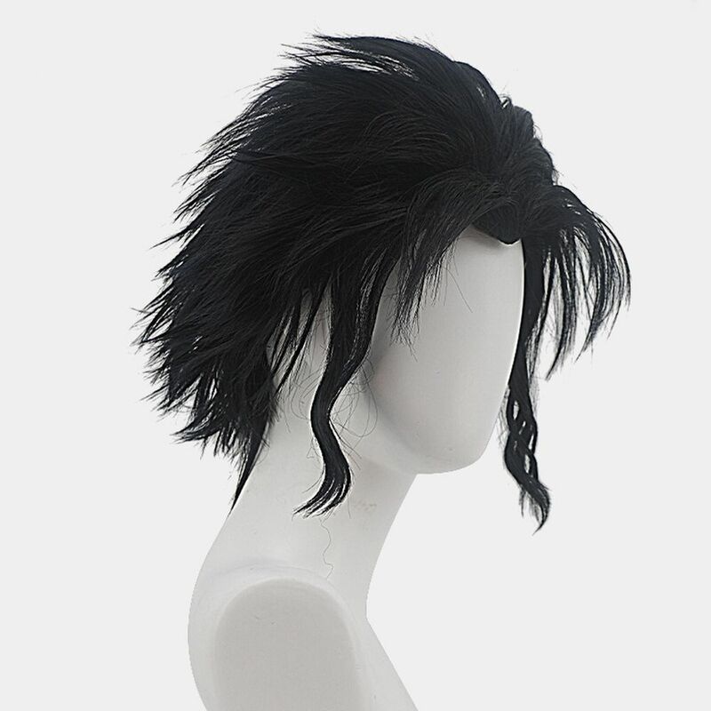 Anime wig  cos wig blue and black reversed Cosplay Synthetic Wigs Hair