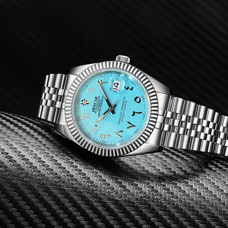 DUKA-Relógio Mecânico Automático para Homens, Sapphire Aço Inoxidável, Impermeável, Árabe Relógios, Top Brand, Novo, FY127, 2022
