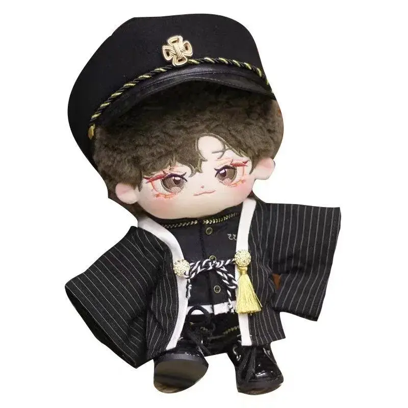 Handmade Limited 3pc 20cm Doll Clothes School Uniforms Japanese Style Teenagers Hat Shirt Coat Pants Doll Outfits Gift