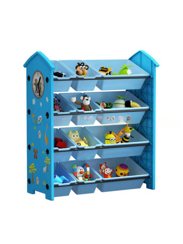 Wieszak na pojemnik na zabawki dla dzieci półka na książki pojemnik na zabawki stojak wielowarstwowy szafka do przechowywania przedszkolny