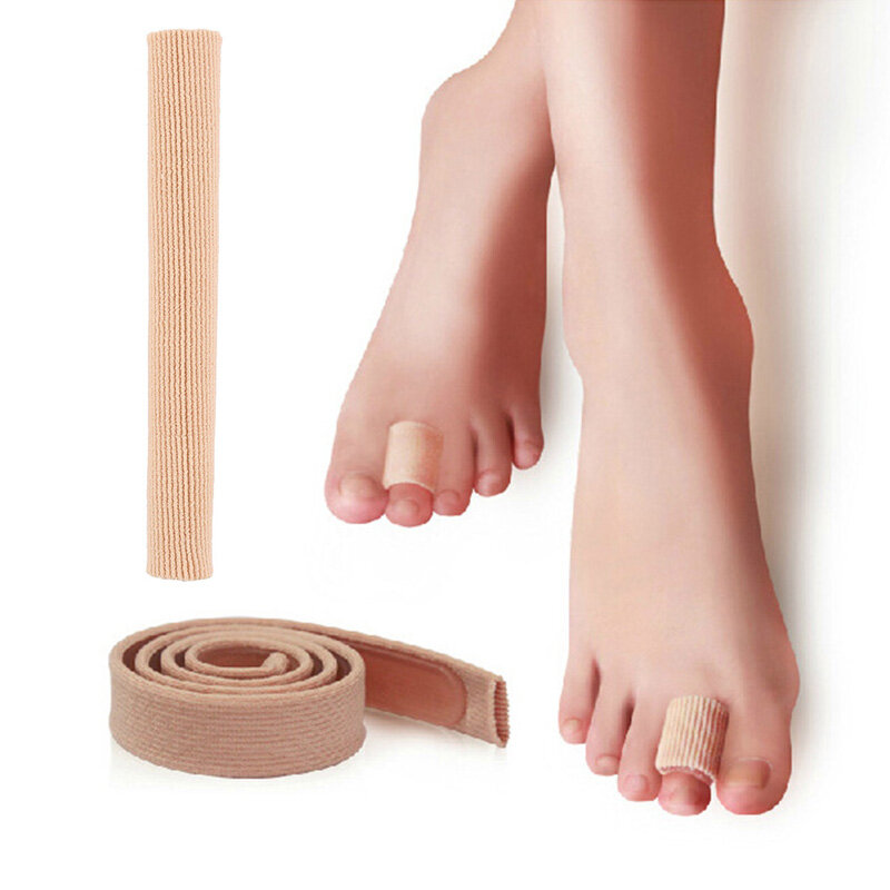 Nylon Silicone Toe Protector, Soft Bandage Tube, Pain Relief Aplicador, Pedicure, Calos, Cuidados com os pés, 20cm