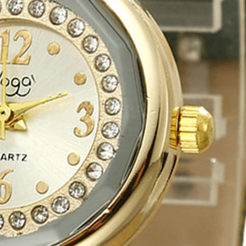 Conjunto de relógio elegante para mulheres, alça ultrafina, relógios de quartzo com joias para trabalho doméstico e de escritório