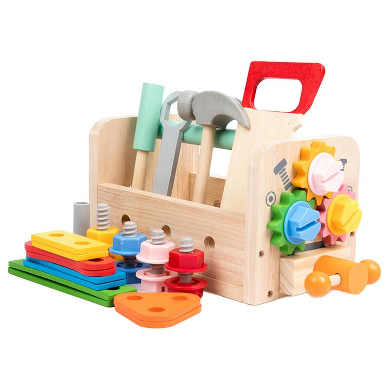 Zestaw narzędzi dla dzieci Zabawka podróżna Zestaw nakrętek i śrub dla małych dzieci Dziewczynki Chłopcy