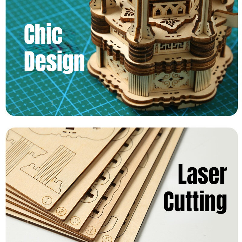 매직 빈티지 라이트 랜턴 3D 나무 퍼즐 DIY 램프 모델 조립 빌딩 블록 책상 장식 키트, 성인 어린이 선물