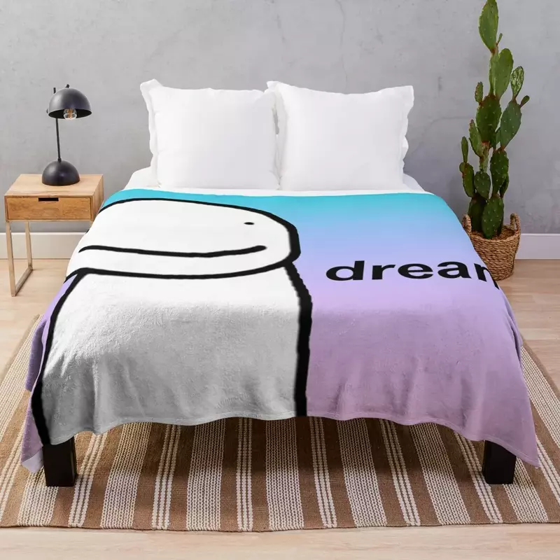 ผ้าห่มหลากสีในฝันผ้าคลุมโซฟาสำหรับตกแต่งผ้าห่มขนนุ่มหนัก