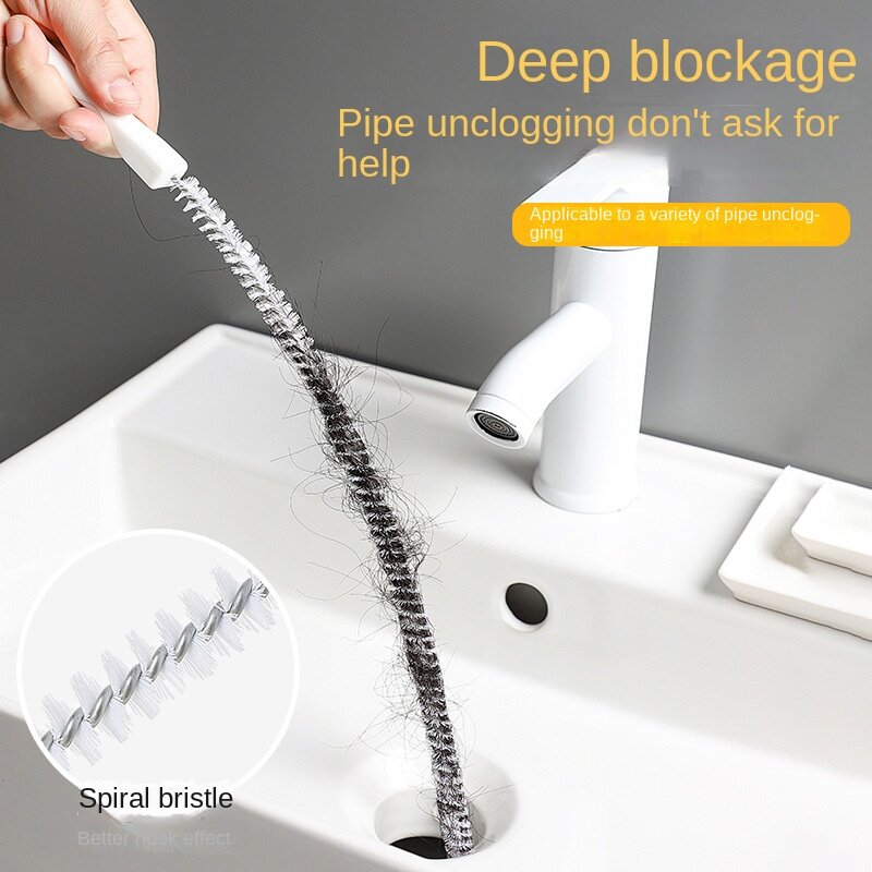 pipe dredge sewer hair cleaner face pool cleaning brush water pipe dredge tool #3126