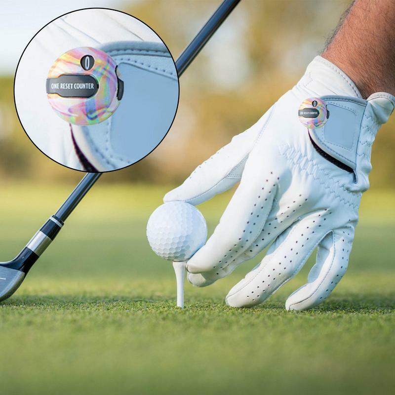 Penghitung Golf Mini pria, alat hitung Golf Mini dengan klip, penjaga skor akhir hingga 12 tembak skor dengan Reset SENTUH & klip Golf