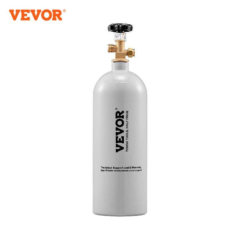 VEVOR 5 Lbs CO2 Tank Aluminum Gas Cylinder Brand New CO2 Cylinder with Gray Spray Coating CO2 Tank with CGA320 Valve