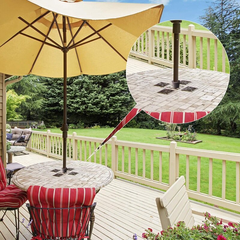 Горячая Распродажа, женский зонт для внутреннего дворика, конусный Зонт с клиновидной заглушкой, подходит для зонта 1,5 дюйма, для внутреннего дворика, с отверстием для стола до 2,5 дюйма