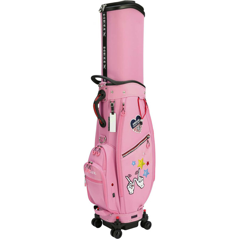 Спираль легко носить с собой Женская милая девочка Выдвижная с колесами сумка для гольфа