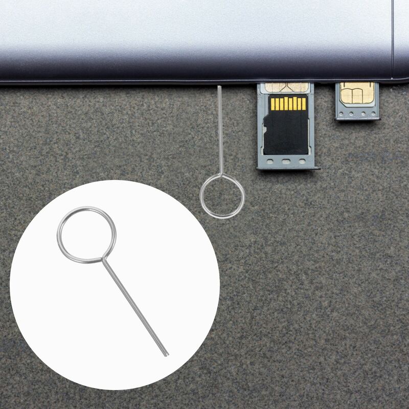 Extractor de extracción de bandeja de tarjeta Sim Universal, removedor útil de acero inoxidable, eyector de abridor de agujas para la mayoría de los teléfonos móviles, 100 piezas