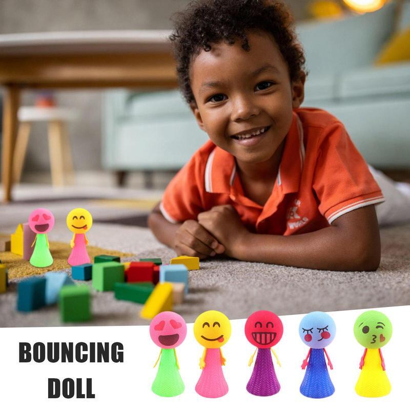 Muñeca saltarina de 10 piezas para niños, juguetes de fiesta, bolsa Goodie, rellenos de Piñata, juguete sensorial novedoso, regalo, juegos divertidos para niños y niñas