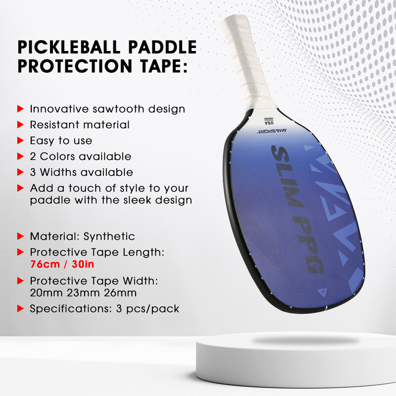 Amasport Paddle Bescherming Tape 20Mm/23Mm/26Mm Peddel Hoofd Rand Bescherming Racket Bescherming Tape Racket Kop Bescherming Banden
