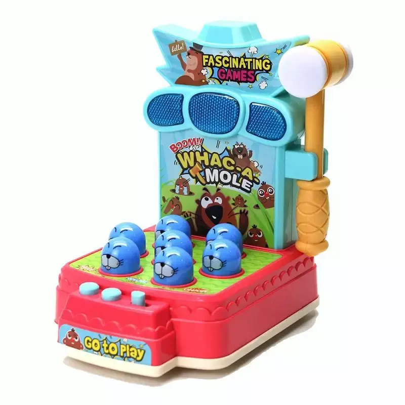 Educational Whack A Mole Game giocattolo martellante interattivo con suoni di luci plastica sana per regali di compleanno esercizio A mano per bambini