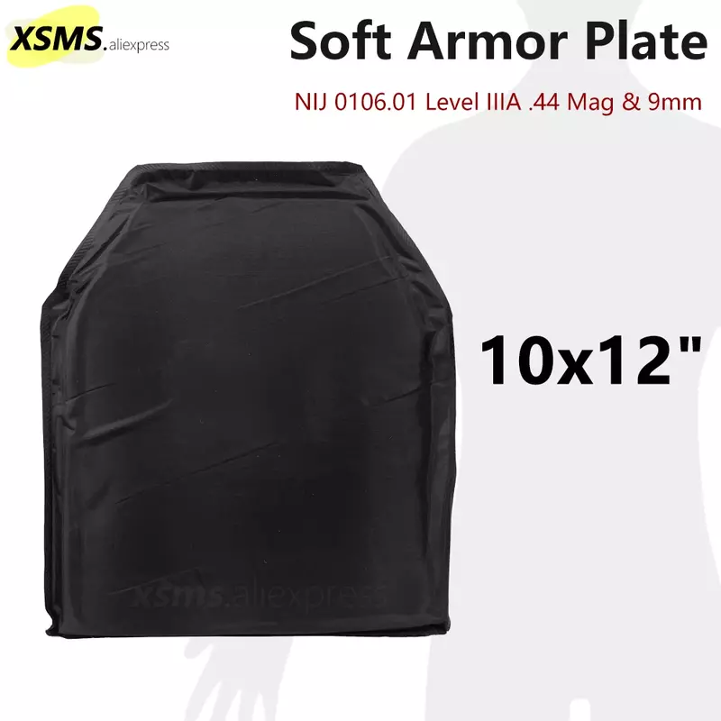 1PCS 10'' X 12'' Soft PE Bulletproof Board Level 3A Bulletproof Shooters Cut Armor Plate Tactical Body Armor