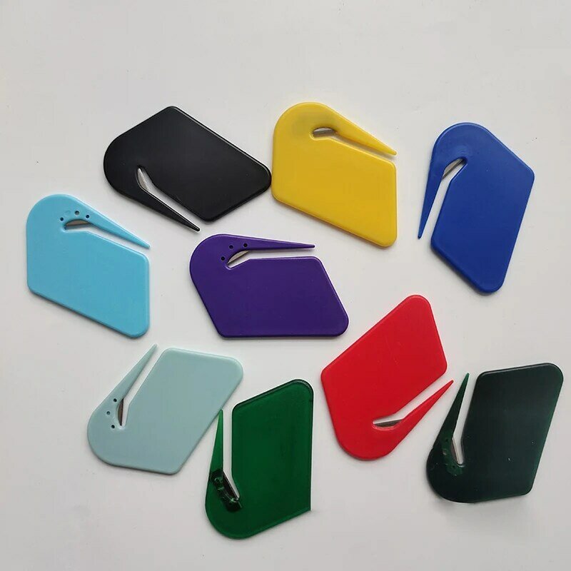 1pc Mini Plastic Letter Opener Sharp Mail Envelope Opener Safety Papers Cutter Office School Supplies Accessories Wholesale