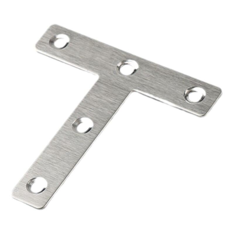 Staffe angolari a forma di T in acciaio inossidabile riparazione riparazione codici angolari piastra di fissaggio angolare pezzo di collegamento Hardware Furnitur V5f1