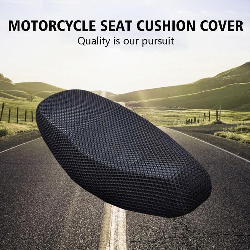 Anti-skid 3d capa de malha para assento da motocicleta, capa de tecido respirável para scooter, bicicleta elétrica, verão, novo